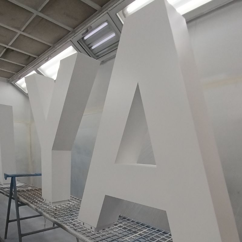 LETRAS DOBLE CARA PINTADAS