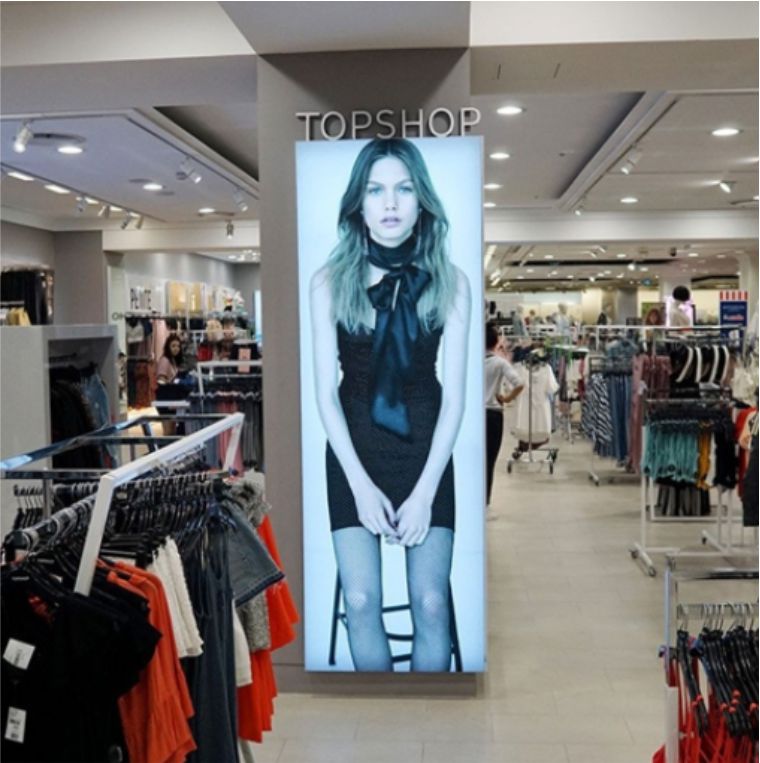 Rótulo luminoso textil